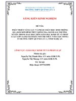 Skkn phát triển năng lực và phẩm chất học sinh thông qua Đổi mới hình thức kiểm tra, Đánh giá thường xuyên trong dạy học môn giáo dục kinh tế và pháp luật lớp 11( bộ sách kết nối tri thức với cuộc sống) Ở trường thpt quỳnh lưu 2