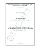 Hoàn thiện công tác quản trị nhân lực tại chi nhánh viettel hà nội   tập Đoàn công nghiệp viễn thông quân Đội