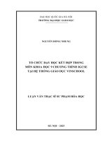 Tổ chức dạy học kết hợp trong môn khoa học 9 chương trình igcse tại hệ thống giáo dục vinschool