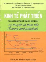 Ebook kinh tế phát triển (lý thuyết và thực tiễn)   ts  Đinh phi hổ (chủ biên) 983043