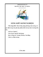 Skkn Một số biện pháp phối hợp nhà trường với gia đình trong việc giáo dục phẩm chất cho học sinh ở trường tiểu học
