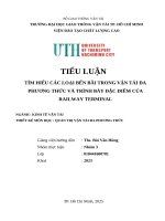 Tiểu luận tìm hiểu các loại bến bãi trong vận tải Đa phương thức và trình bày Đặc Điểm của railway terminal