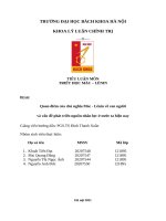 Quan Điểm của chủ nghĩa mác   lênin về con người và vấn Đề phát triển nguồn nhân lực Ở nước ta hiện nay