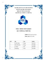 Phúc trình thí nghiệm quá trình & thiết bị