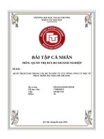 Đề bài quản trị rủi ro trong các dự Án Đầu tư của tổng công ty Đầu tư phát triển hạ tầng Đô thị udic