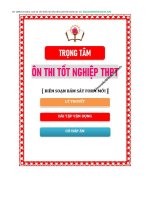 Trọng tâm kiến thức Ôn thi tốt nghiệp thpt 2025