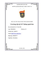 Essay cửa hàng tiện lợi 24/7 không người bán
