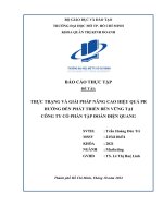 Thực trạng và giải pháp nâng cao hiệu quả pr hướng Đến phát triển bền vững tại công ty cổ phần tập Đoàn Điện quang