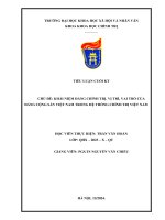 Khái niệm Đảng chính trị vị trí, vai trò của Đảng cộng sản việt nam trong hệ thống chính trị việt nam