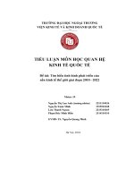 Đề tài tìm hiểu tình hình phát triển của nền kinh tế thế giới giai Đoạn 2010   2022