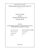 Sự ghi nhận Địa vị pháp lý của Đảng cộng sản việt nam trong hiến pháp mục Đích và Ý nghĩa