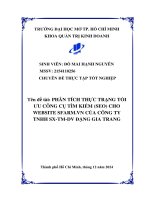 Phân tích thực trạng tối Ưu công cụ tìm kiếm (seo) cho website sfarm vn của công ty tnhh sx   tm   dv Đặng gia trang