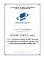 Phân tích quy trình thanh toán quốc tế theo phương thức tín dụng chứng từ (lc nhập khẩu) tại ngân hàng tmcp sài gòn thương tín (sacombank) chi nhánh quận 4