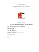 Bài thu hoạch ls6 hồ sơ DS 09- Đào Quốc Nghiêm