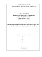 Tác Động Tích Cực Của Hội Nhập Quốc Tế Đến Quá Trình Phát Triển Của Địa Phương Nơi Bạn Sống.docx