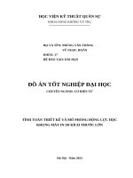 Tính toán thiết kế và mô phỏng Động lực học khung máy in 3d kích thước lớn