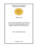 ĐÁNH GIÁ KIẾN THỨC DỰ PHÒNG VÀ XỬ TRÍ PHẢN VỆ CỦA SINH VIÊN CAO ĐẲNG ĐIỀU DƯỠNG NĂM THỨ 3 TRƯỜNG CAO ĐẲNG Y TẾ THANH HÓA NĂM 2025