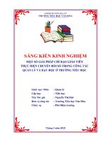 Sáng kiến một số giải pháp chỉ Đạo giáo viên thực hiện chuyển Đổi số trong công tác quản lý và dạy học Ở trường tiểu học