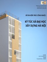 Đồ Án kiến trúc chuyên sâu   ký túc xá Đh xây dựng hn