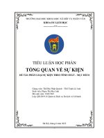 Essay 19031509 phạm thị mai anh phân loại sự kiện theo tính chất – mục Đích