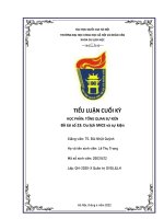 Essay 20031472 lê thu trang du lịch mice và sự kiện