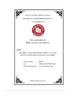 Ìm hiểu tình hình phát triển của nền kinh tế thế giới giai Đoạn 2011 2021
