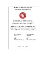 Nghiên cứu các nhân tố Ảnh hưởng Đến hành vi mua sắm ngành hàng mỹ phẩm của gen z trên nền tảng tiktok tại hà nội