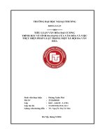 Tiểu luận văn hóa Đại cương trình bày về tính Đa dạng của văn hóa và việc thực hiện pháp luật trong một xã hội Đa văn hóa