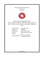 Tiểu luận văn hóa Đại cương pháp luật Được xây dựng dựa trên những kinh nghiệm văn hóa và có khả năng biến thành văn hoá Để Điều chỉnh cuộc sống