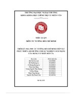 Thời kỳ 1941 1969 tư tưởng hồ chí minh tiếp tục phát triển, soi Đường cho sự nghiệp cách mạng của Đảng và nhân dân ta