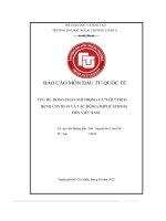 Chủ Đề dòng chảy fdi trong và “hậu” dịch bệnh covid 19 và tác Động (implications) Đến việt nam