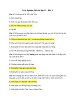 Bài Tập trắc nghiệm môn Lịch Sử lớp 11 - Bài 9