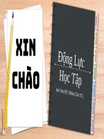 Thuyết trình: Động lực học tập