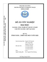 Tính toán , thiết kế máy tuốt Đậu