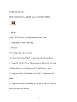 Đề tự luận số 3 thiết kế và triển khai website thương mại Điện tử it14   có file nộp Đính kèm