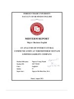 An analysis of intercultural communication at northfinder vietnam