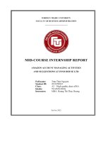 Mid course internship report amazon account managing activities and suggestions at inno house ltd