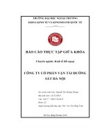 Công ty cổ phần vận tải Đƣờng