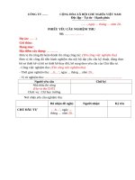 Biên bản nghiệm thu vật liệu đầu vào trong xây dựng
