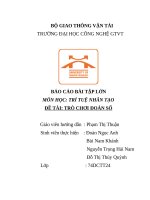 Báo cáo bài tập lớn môn học trí tuệ nhân tạo Đề tài trò chơi Đoán số