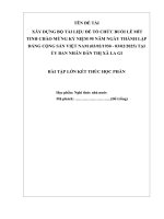 Bài tập lớn Nghi thức nhà nước