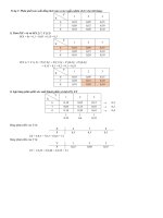 Ôn tập cuối kì - Giải bài tập chương - Môn Xác Suất Thống Kê