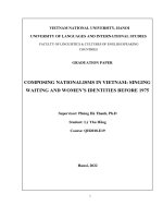 Composing nationalisms in vietnam singing waiting and women’s identities before 1975