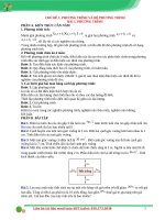 CHUYÊN ĐỀ PHƯƠNG TRÌNH, HỆ PHƯƠNG TRÌNH TUYỂN SINH VÀO 10 (CHƯƠNG TRÌNH MỚI)