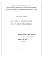 Refugees’ le regard for life in “ru” and “em” by kim thuý = cách Đối xử cuộc sống của người tị nạn trong “ru” và “em” của kim thuý
