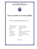 Ăn uống (nhà hàng, quầy bar, tiệc ...) Quản trị dịch vụ du lịch và lữ hành