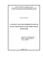A content analysis representation of islam and muslims in the times online newspaper = phân tích nội dung hình Ảnh hồi giáo và người hồi Được khắc hoạ như thế nào trên tờ the times