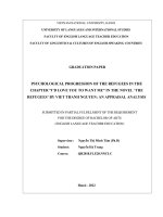 Psychological progression of the refugees in the chapter “i’d love you to want me” in the novel ‘the refugees’ by viet thanh nguyen an appraisal analysis