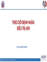 THEO DÕI BỆNH NHÂN ĐIỀU TRỊ ARV