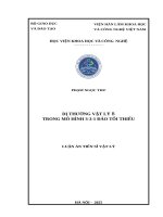 Dị thường vật lý B trong mô hình 3-3-1 đảo tối thiểu